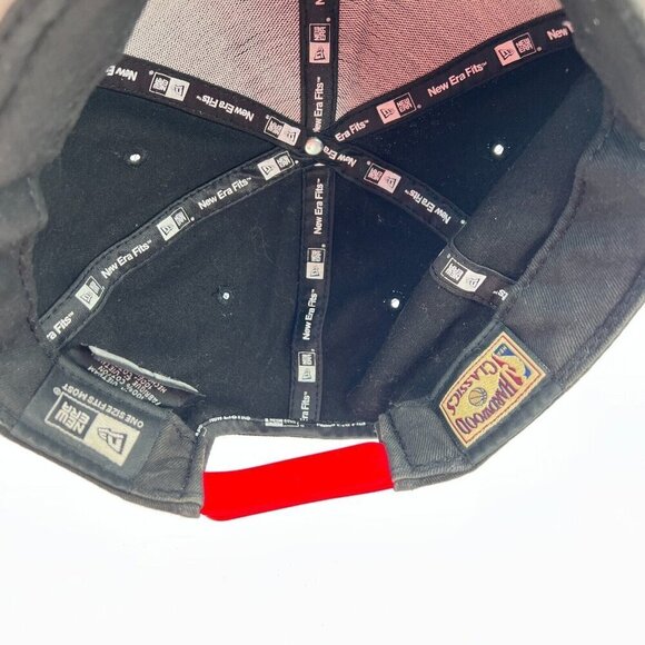 Chicago Bulls New Era Fits Hardwood Classic NBA Black Red Snapback Hat - Picture 10 of 13